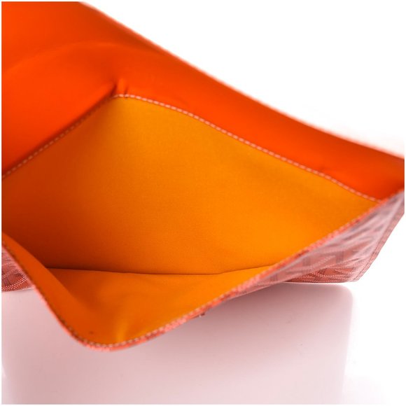 GOYARD Goyardine Camondo 2 Pouch MM Horizontal Clutch Orange - Picture 4 of 11